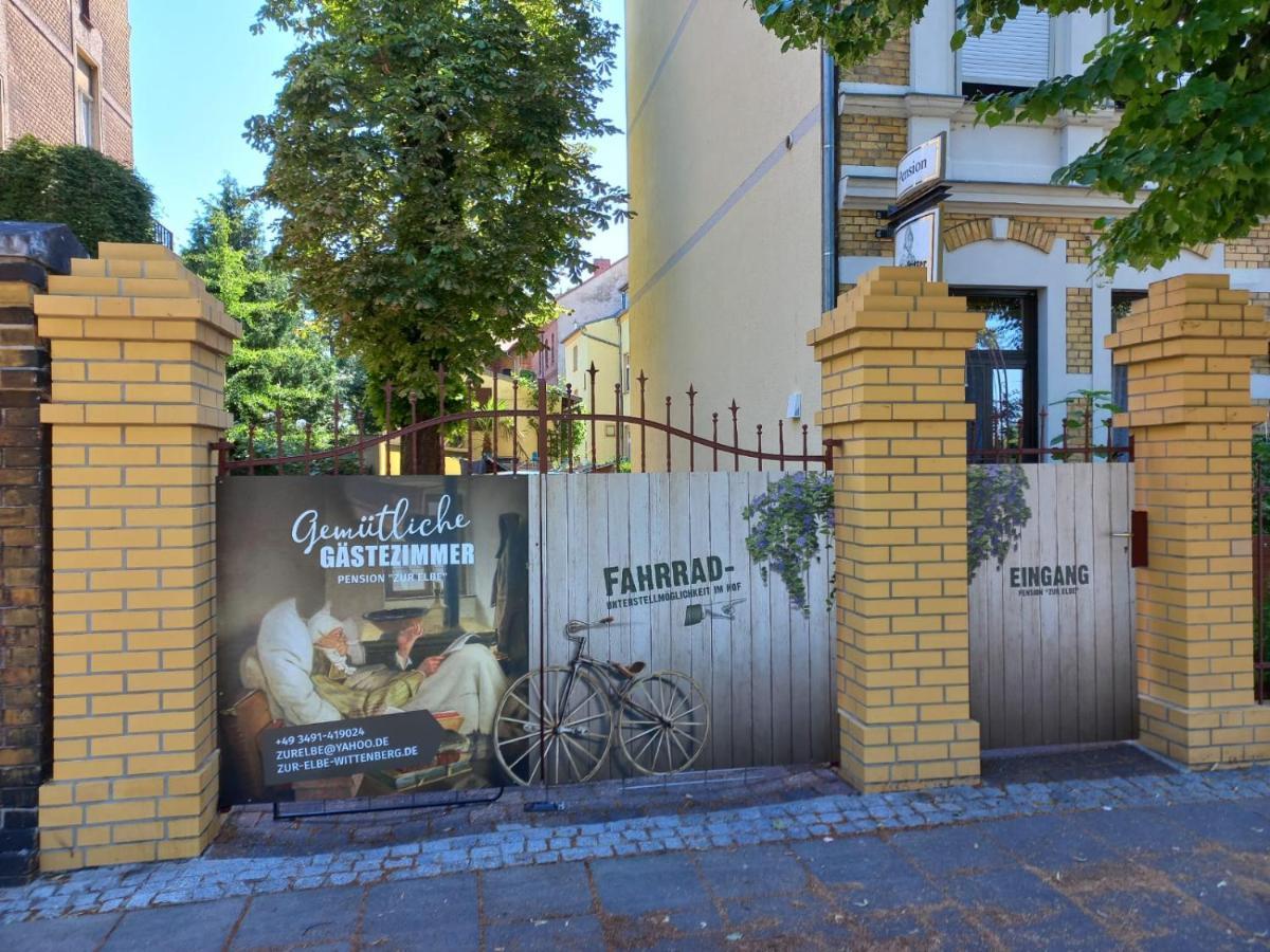 Pension Zur Elbe Wittenberg Bagian luar foto
